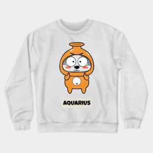 Funny Zodiac Baby Aquarius Crewneck Sweatshirt